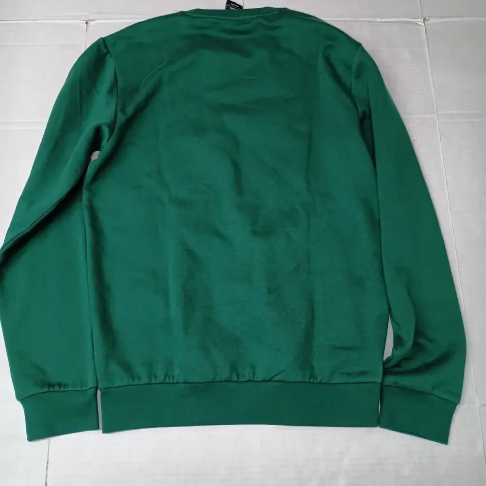 Adidas Men's Feel Cozy Embroidered Sweatshirt Green‎ Size S